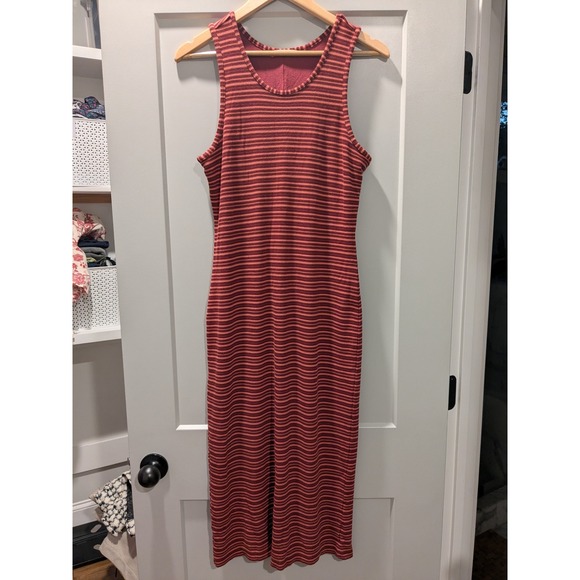 Marine Layer Dresses & Skirts - Marine Layer Striped Tank Midi Dress Sleeveless Casual Comfort Red‎ Women's L